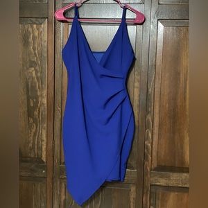 NWOT - Royal Blue - Asymmetric - Bodycon Dress